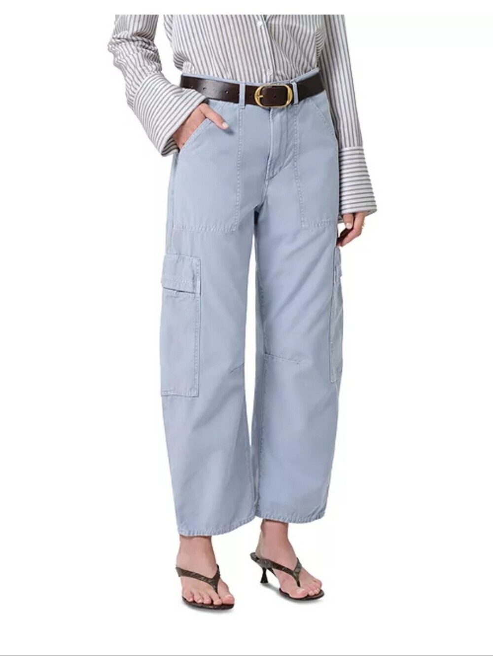 Citizens of Humanity Marcelle Pants 26 June Blue Cargo Utility Relaxed Barrel